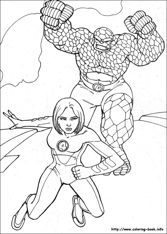 Fantastic Four coloring picture